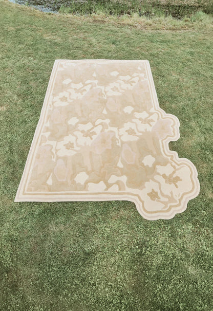 Buitenkleed Layered Collina Strada Garden Wool Rug Haze
