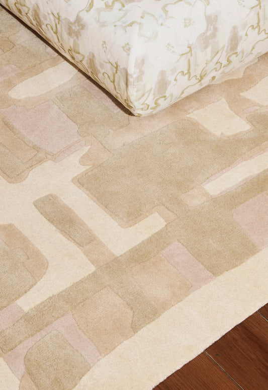 Vloerkleed Layered Collina Strada Plaid Haze