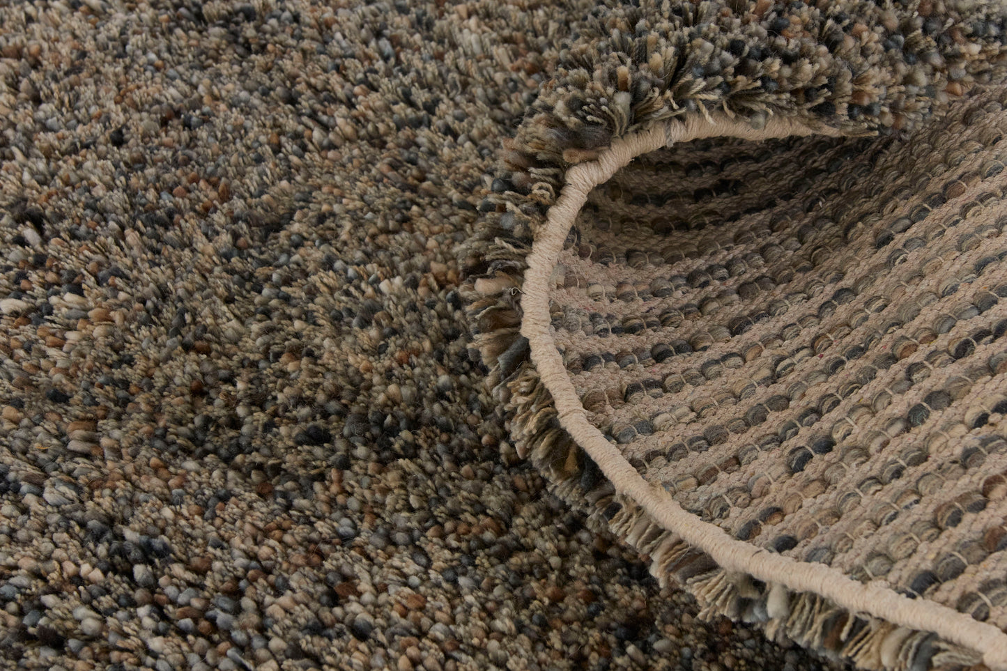 Vloerkleed MOMO Rugs Coral Brown Round