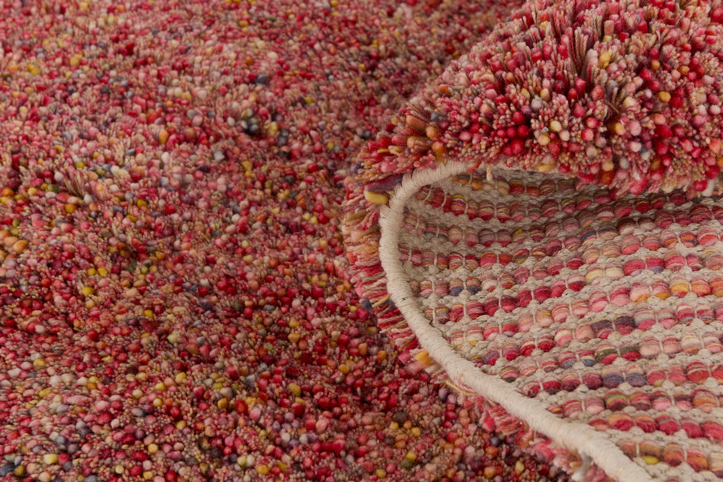 Vloerkleed MOMO Rugs Coral Red Multi Round
