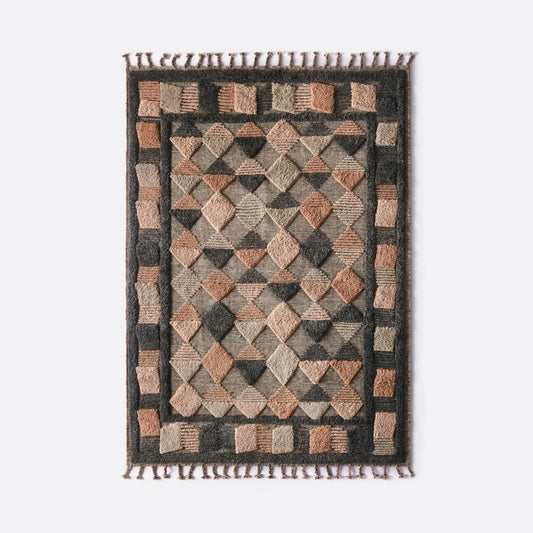 Dusty Deco Lisboa Multi Grey vloerkleed, productbeeld