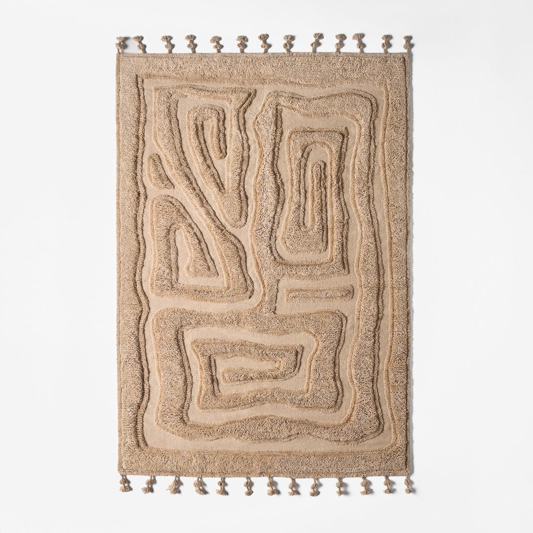 Dusty Deco Beaten Track Ginger vloerkleed, productbeeld