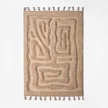 Dusty Deco Beaten Track Ginger vloerkleed, productbeeld