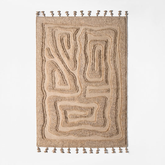Dusty Deco Beaten Track Ginger vloerkleed, productbeeld
