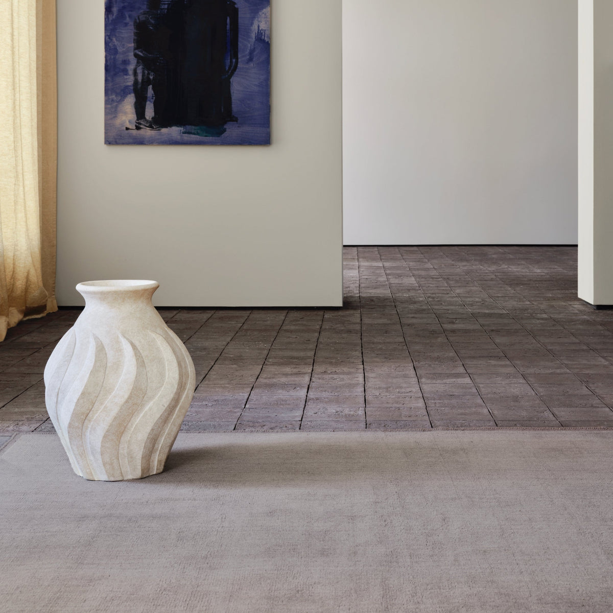 Dusty Deco Palette Taupe vloerkleed, aanvullend interieurbeeld