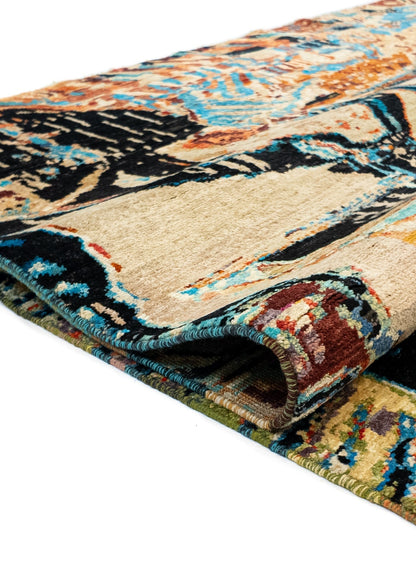 Unique Ziegler Art Deco Vloerkleed 17952 | Handgeknoopt uit Afghanistan (voorraad)