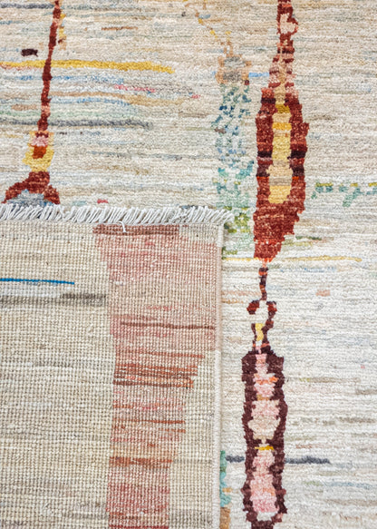 Unique Ziegler Art Deco Vloerkleed 18287 | Handgeknoopt uit Afghanistan (voorraad)