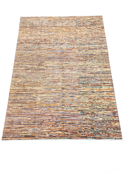 Unique Ziegler Stripe Vloerkleed 18799 | Handgeknoopt uit Afghanistan (voorraad)