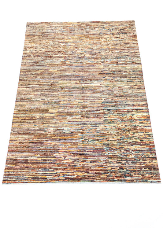 Unique Ziegler Stripe Vloerkleed 18799 | Handgeknoopt uit Afghanistan (voorraad)