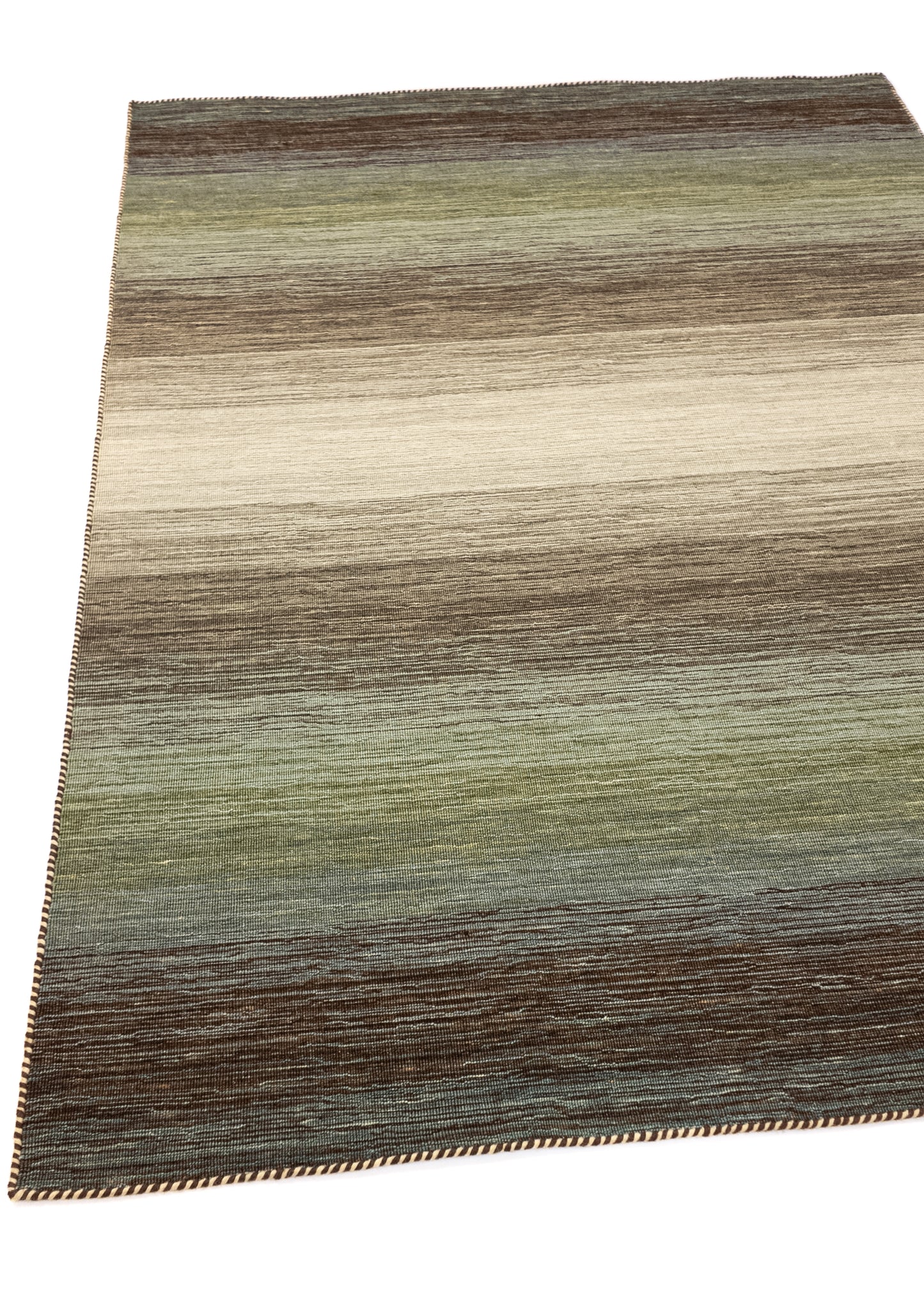 Vloerkleed MOMO Rugs Panorama Kelim Green Multi