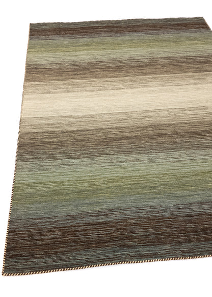 Vloerkleed MOMO Rugs Panorama Kelim Green Multi