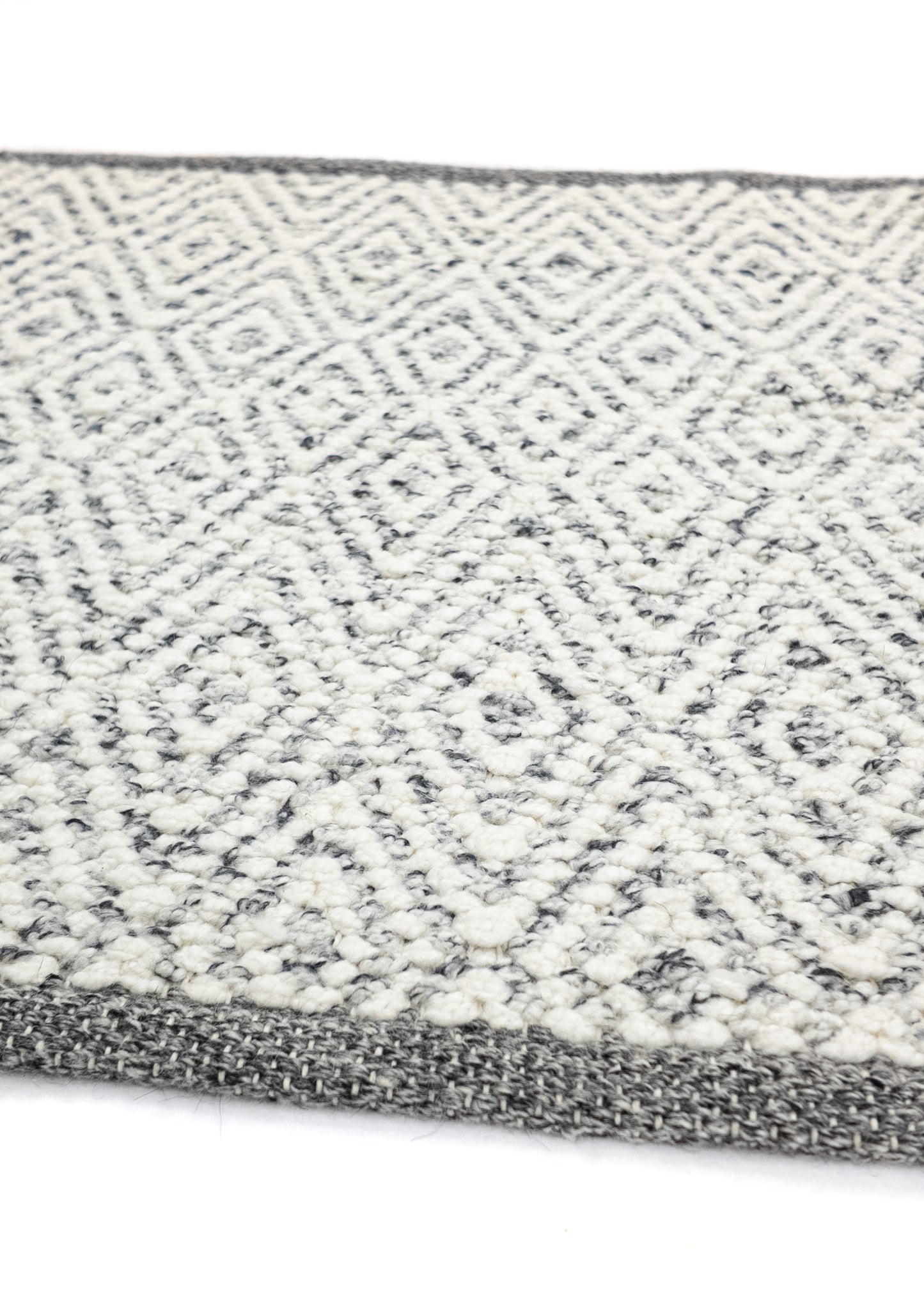 Vloerkleed MOMO Rugs | Fine Baregrain Black White