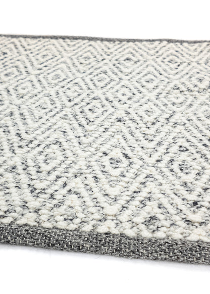 Vloerkleed MOMO Rugs | Fine Baregrain Black White