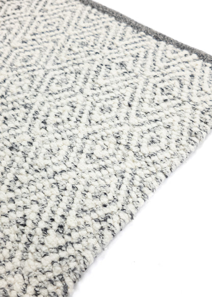 Vloerkleed MOMO Rugs | Fine Baregrain Black White