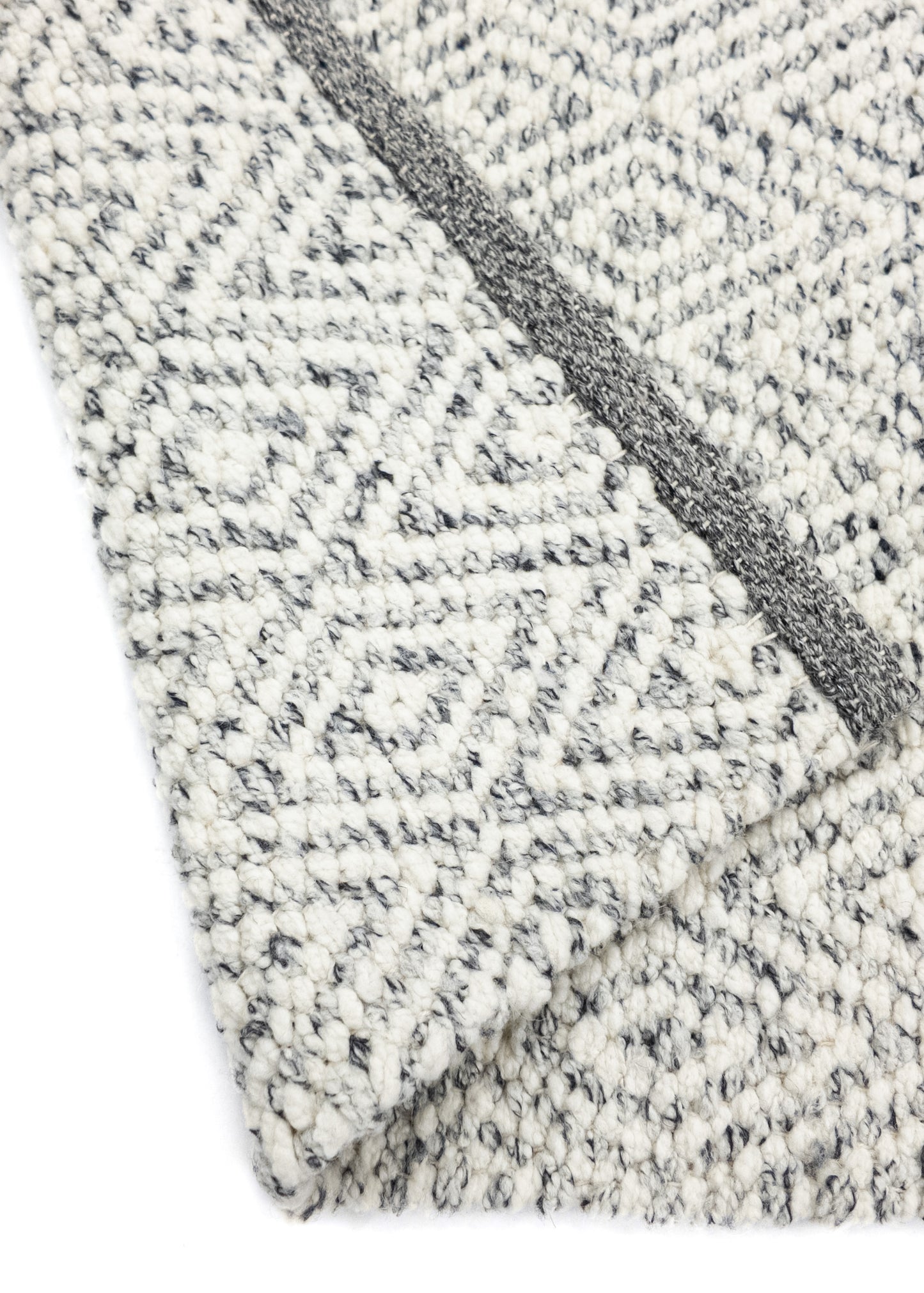 Vloerkleed MOMO Rugs | Fine Baregrain Black White