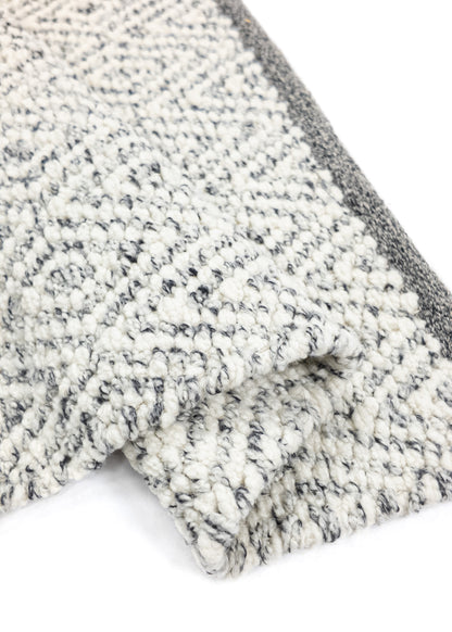 Vloerkleed MOMO Rugs | Fine Baregrain Black White