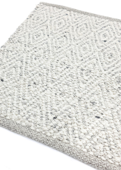 Vloerkleed MOMO Rugs | Fine Baregrain White Grey