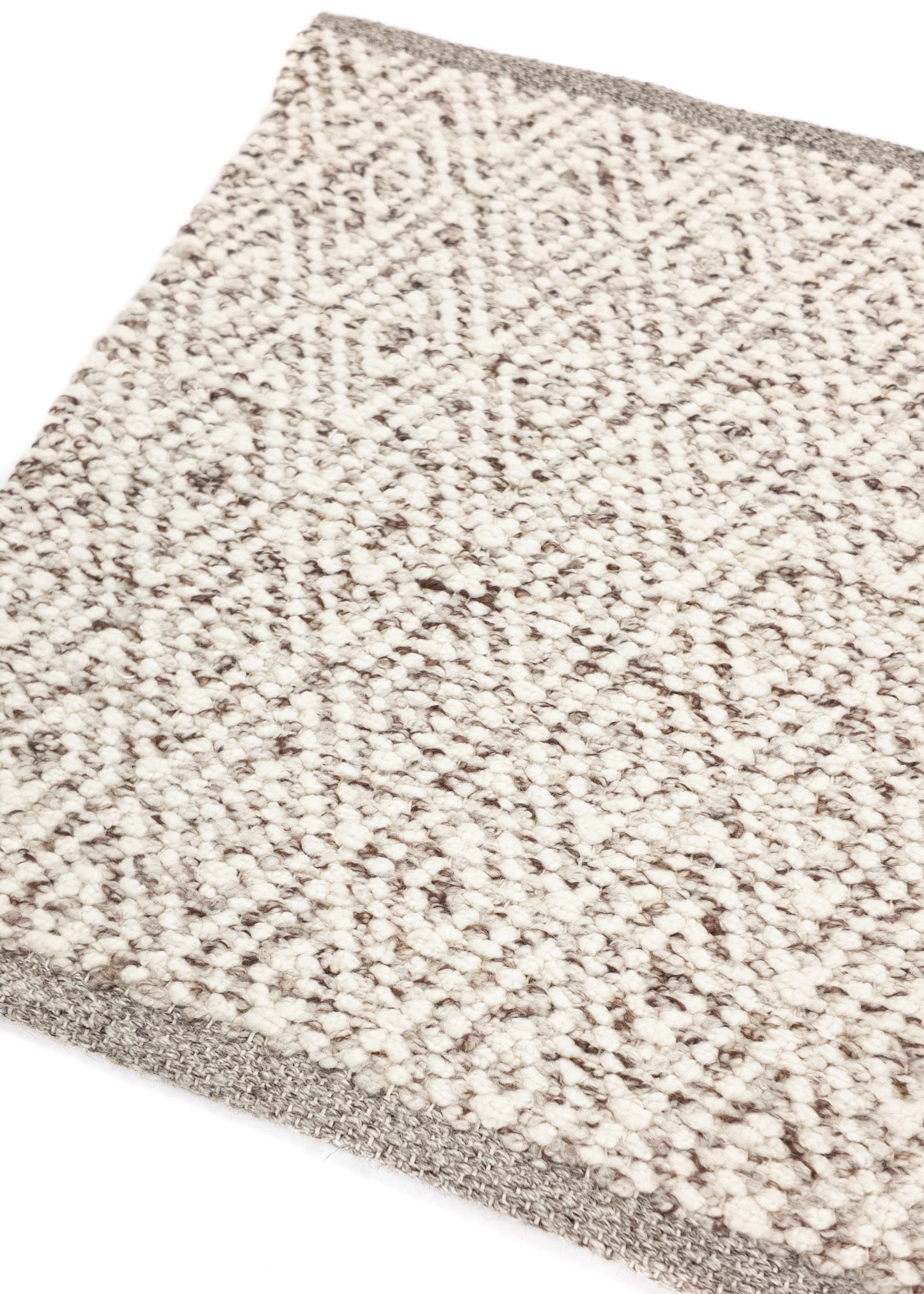 Vloerkleed MOMO Rugs | Fine Baregrain Brown White