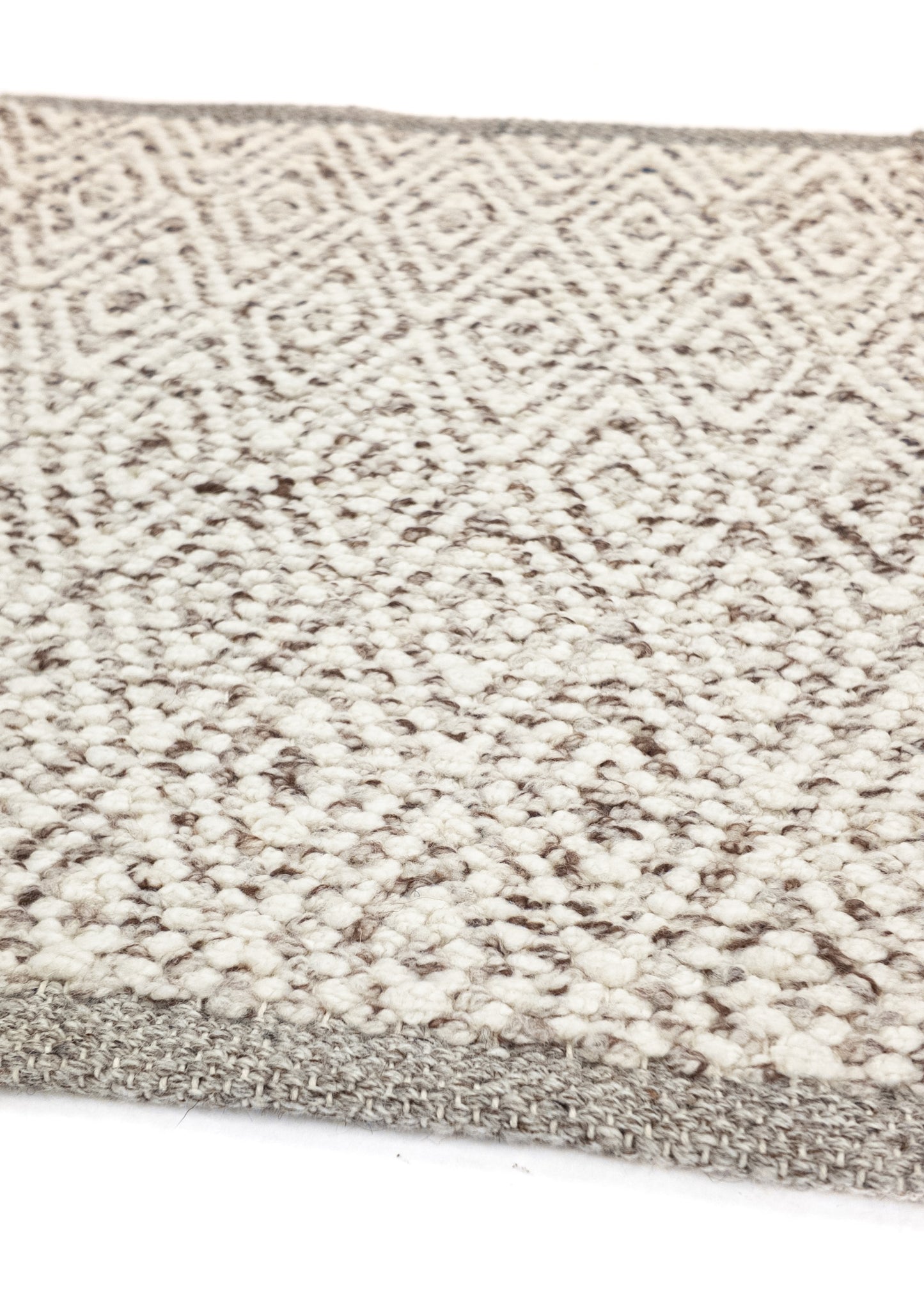 Vloerkleed MOMO Rugs | Fine Baregrain Brown White