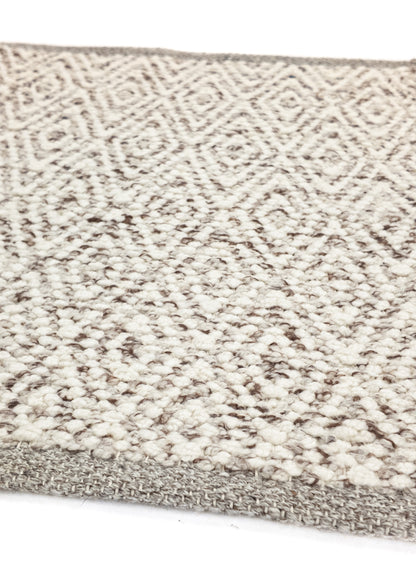 Vloerkleed MOMO Rugs | Fine Baregrain Brown White