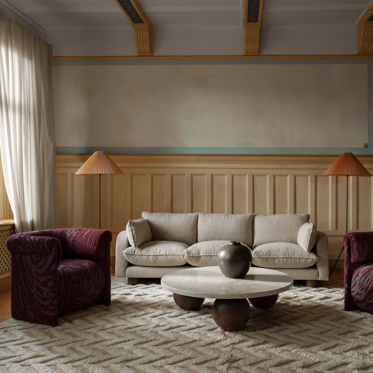 Herringbone White in een interieur