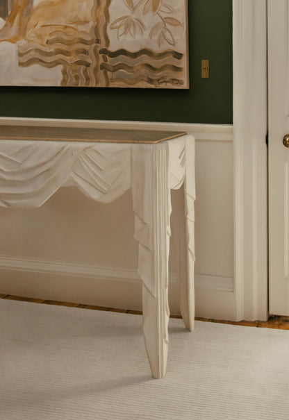 Vloerkleed Layered Drift Wool Rug Bone White