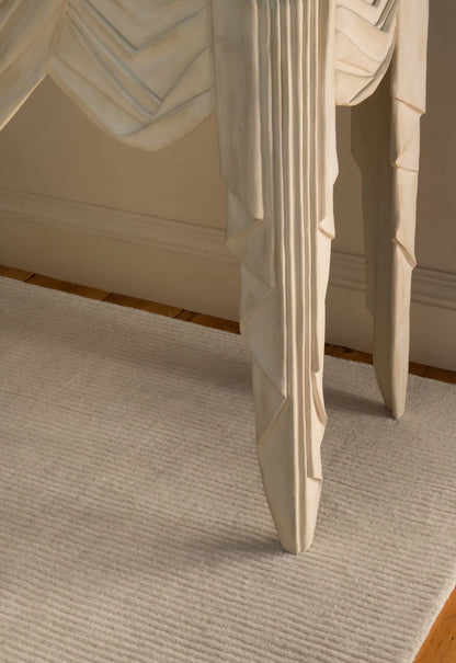 Vloerkleed Layered Drift Wool Rug Bone White