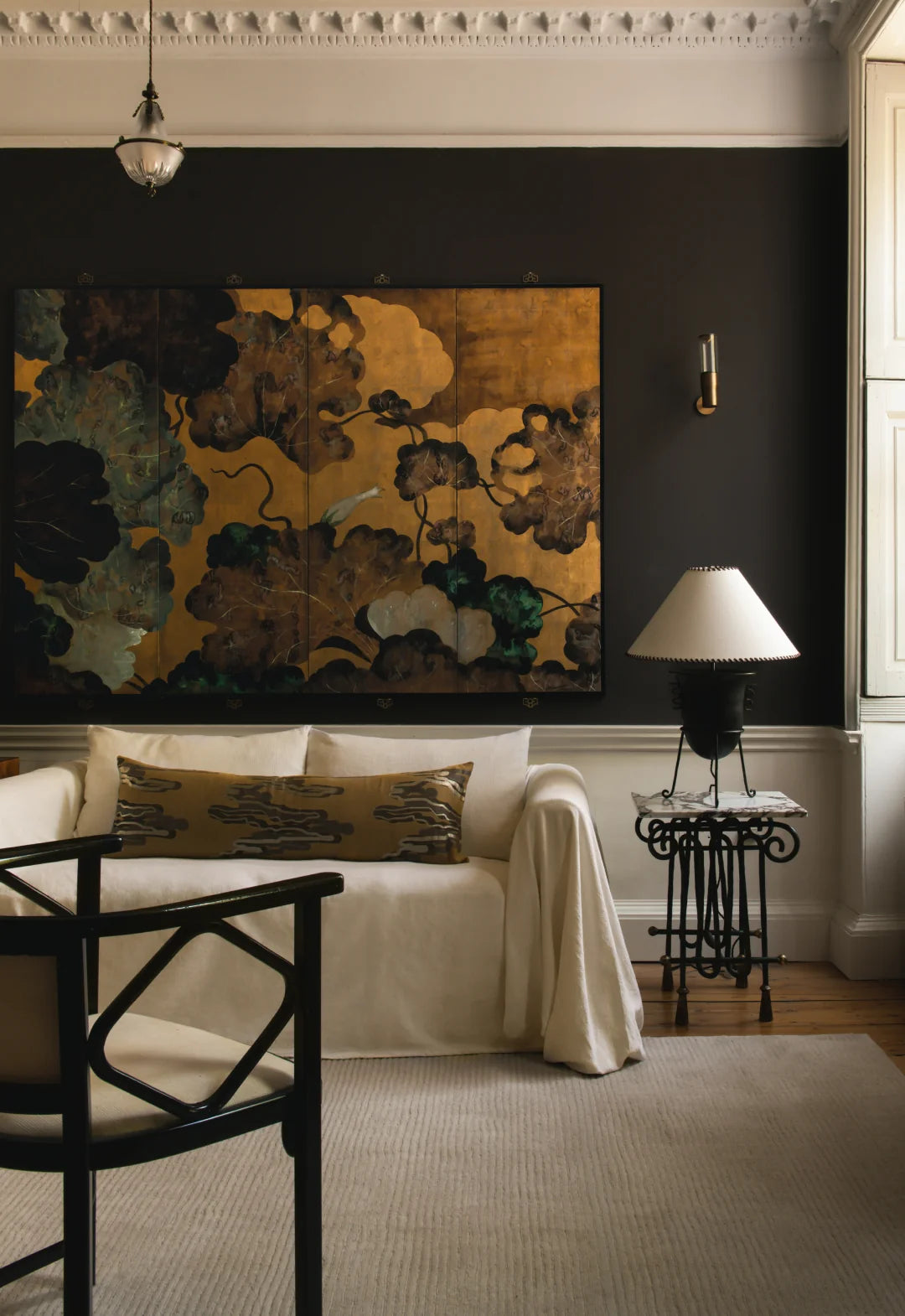 Vloerkleed Layered Drift Wool Rug Oatmeal