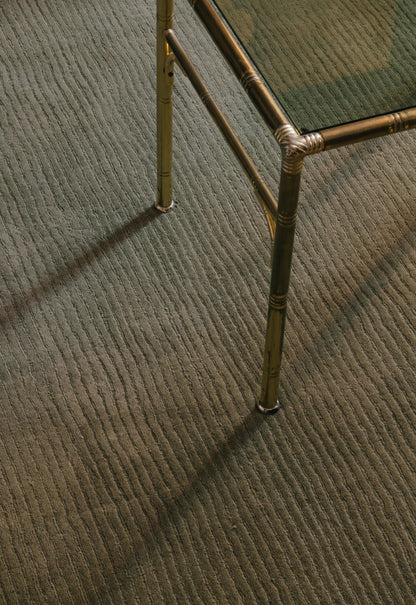 Vloerkleed Layered Drift Wool Rug Olive