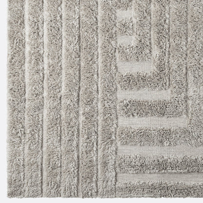 Dusty Deco Shaggy Labyrinth Grey, product- of sfeerfoto