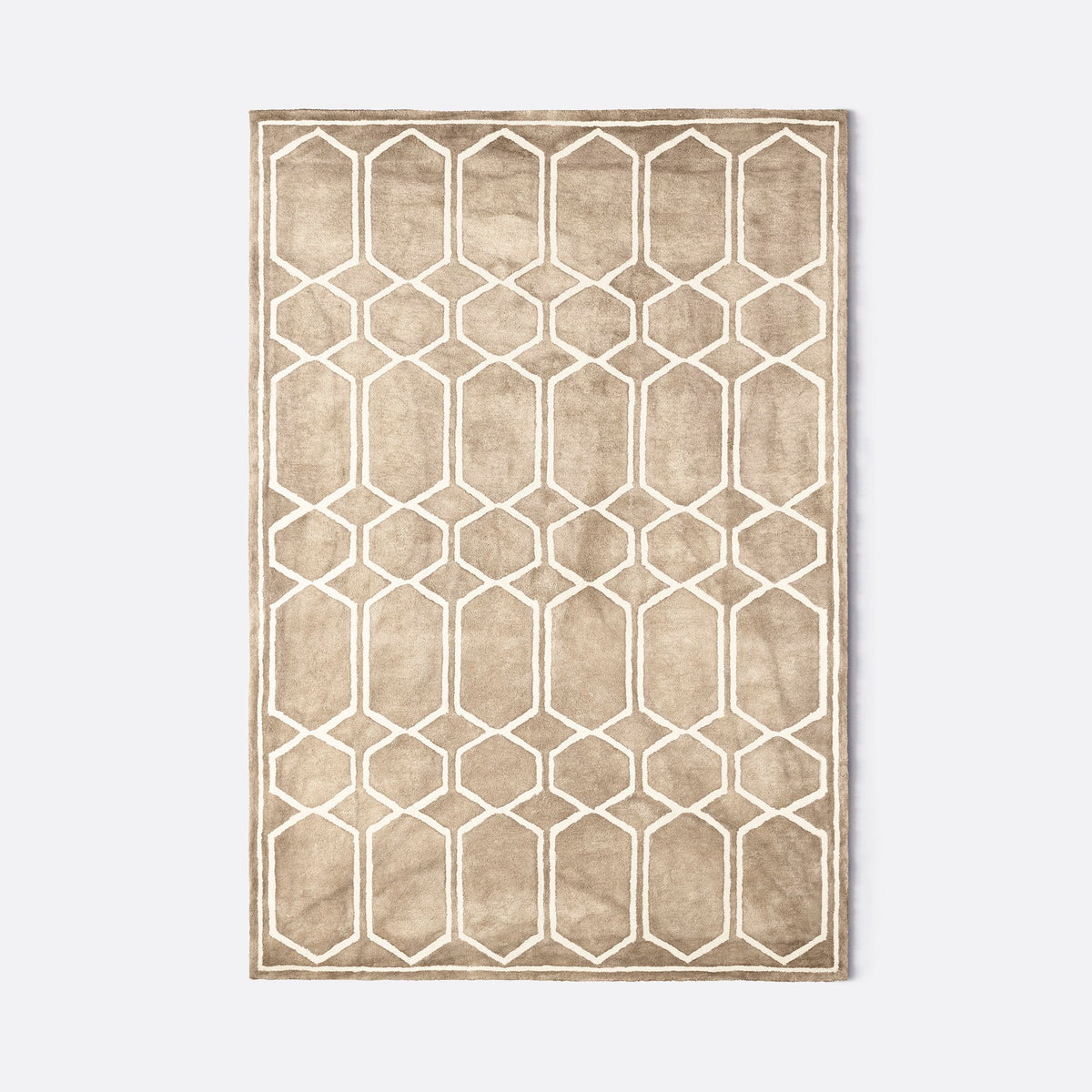 Dusty Deco Tie Dye Beige, volledig vloerkleed