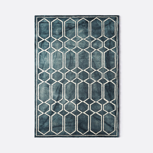 Dusty Deco Tie Dye Graphite Ink, volledig vloerkleed