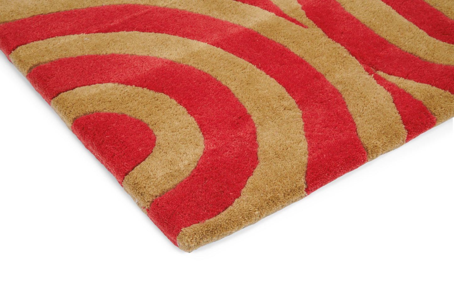 Laagpolig vloerkleed Florence Broadhurst Turnabouts Claret 39200