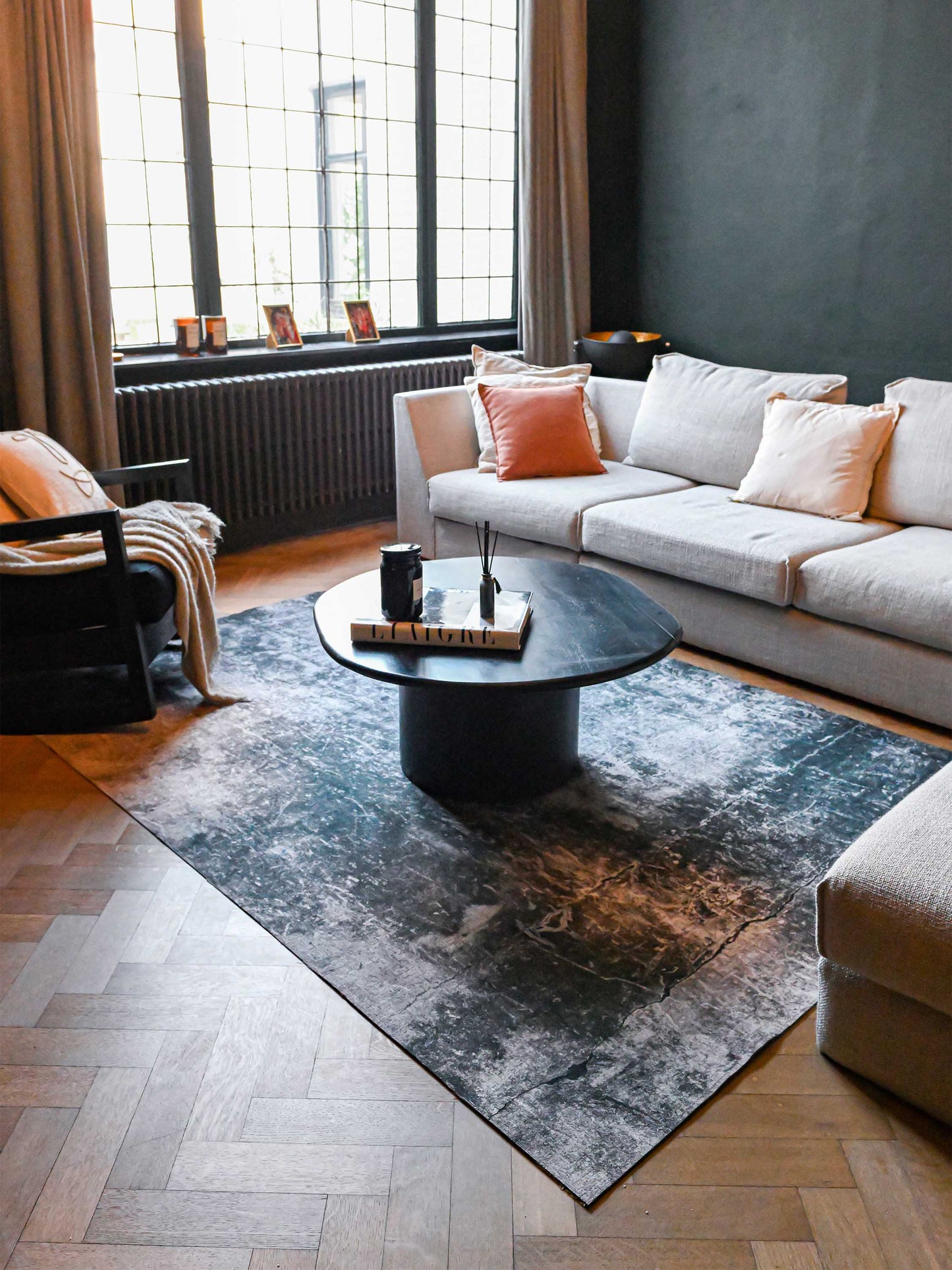 Vloerkleed Jackie And The Fish Chaos Typhoon Grey (outlet) (Copy) 200x290