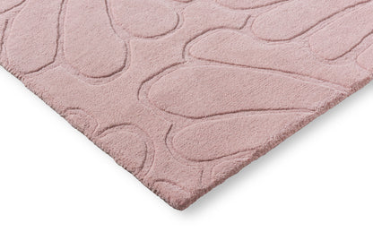 Laagpolig Vloerkleed van Laura Ashley | Coleby petals Chalk pink