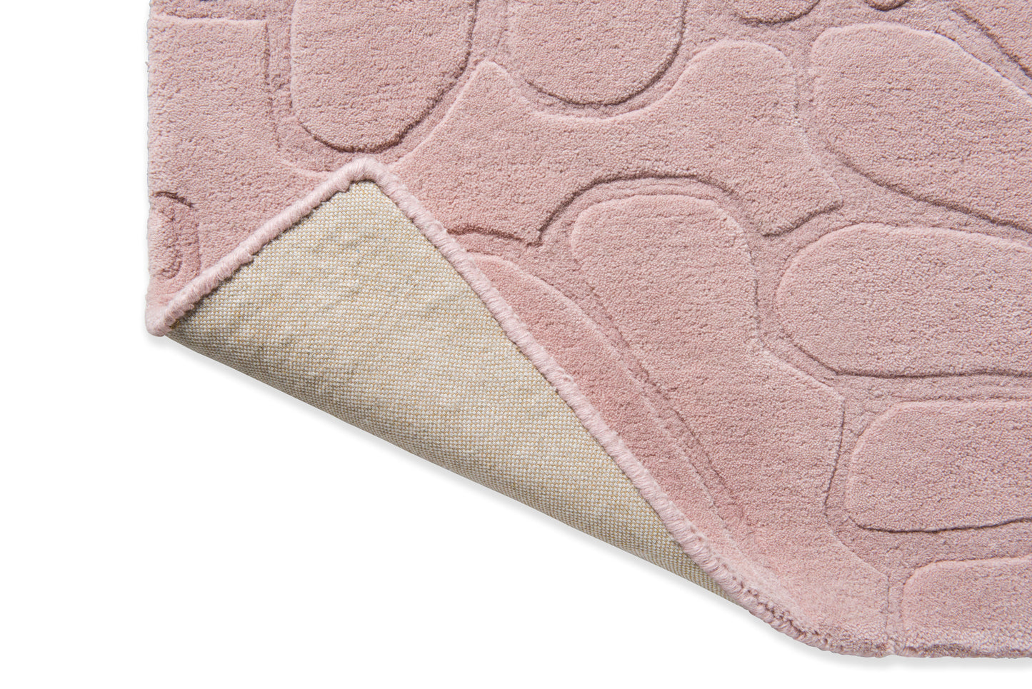 Laagpolig Vloerkleed van Laura Ashley | Coleby petals Chalk pink