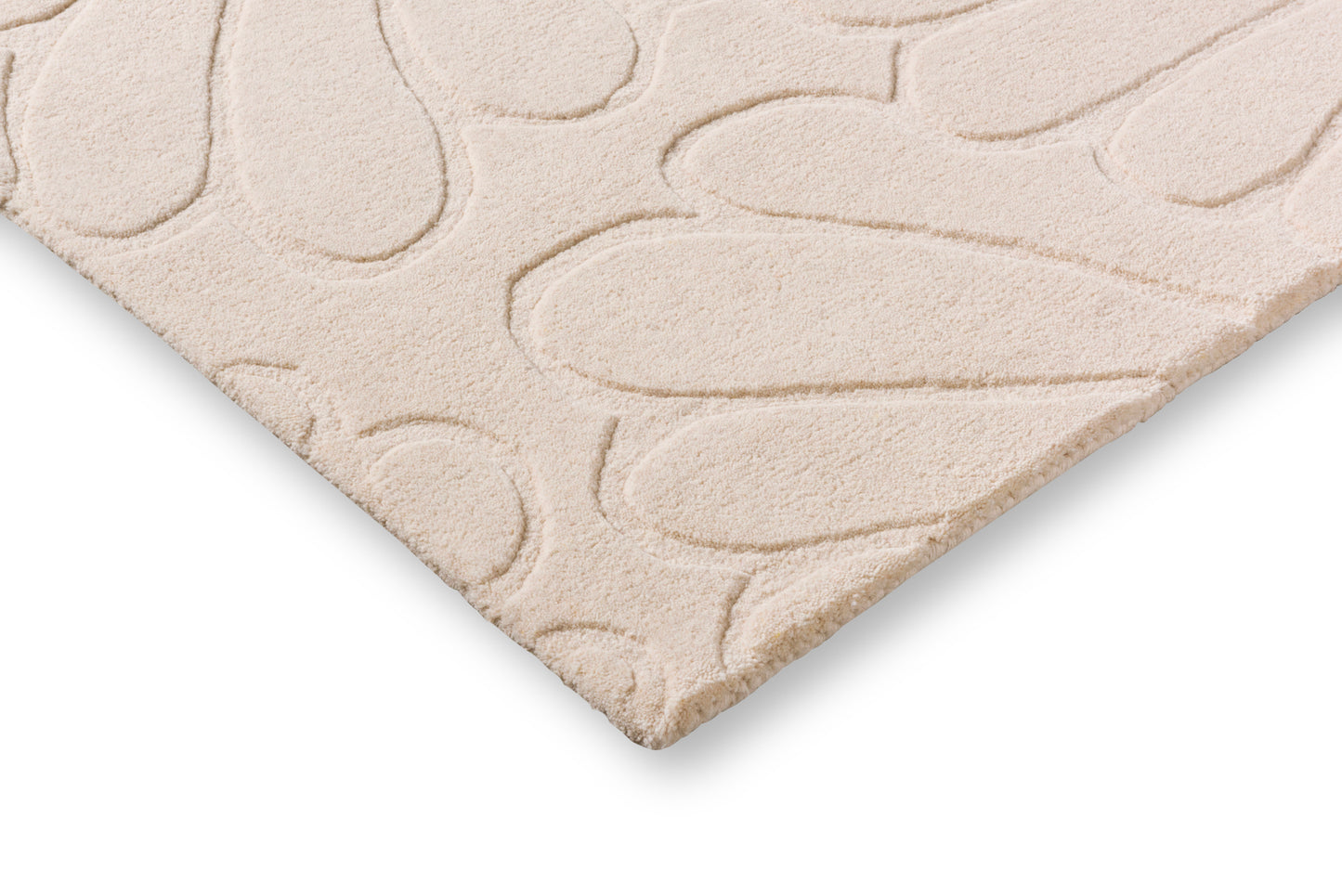 Laagpolig Vloerkleed van Laura Ashley | Coleby petals Ivory cream