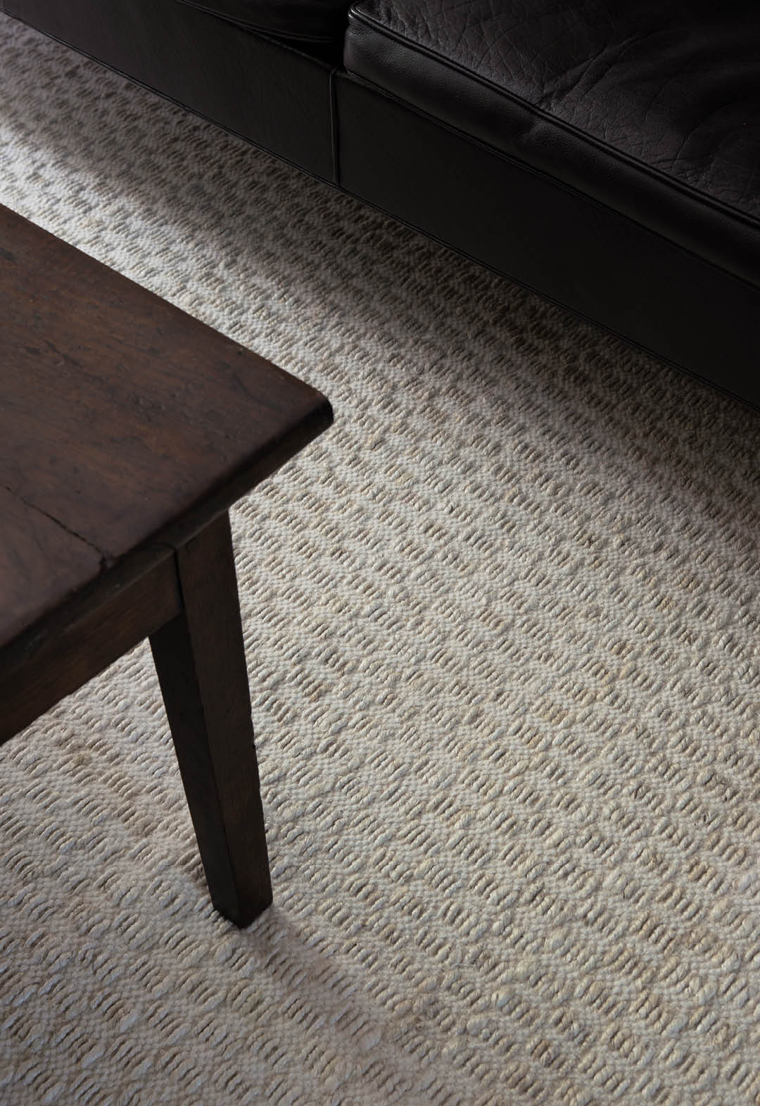 Vloerkleed Layered Barley Jute Rug Bone White
