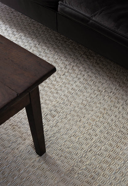 Vloerkleed Layered Barley Jute Rug Bone White