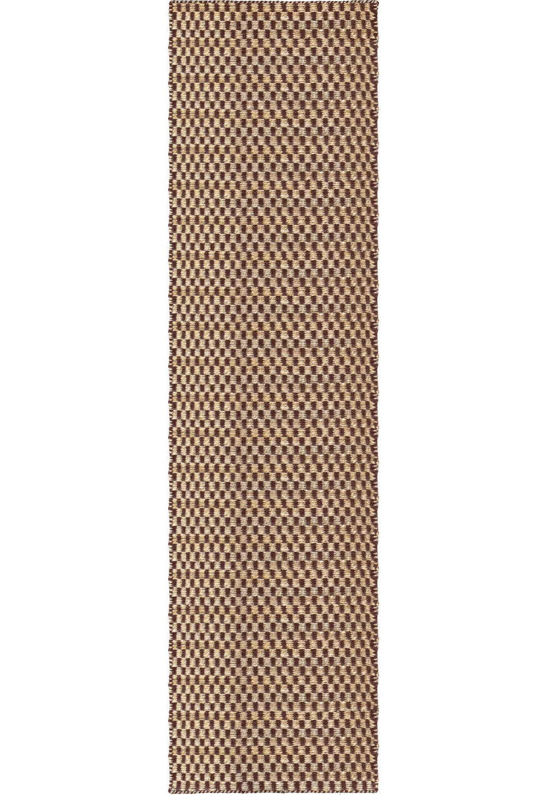 Vloerkleed Layered Barley Jute Rug Chestnut
