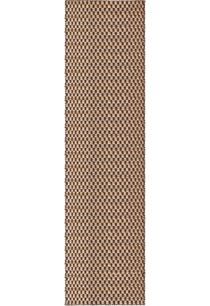 Vloerkleed Layered Barley Jute Rug Chestnut