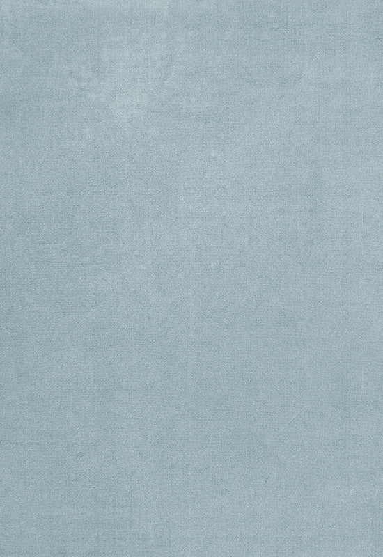 Vloerkleed Layered Classic Solid Wool Blue Clair