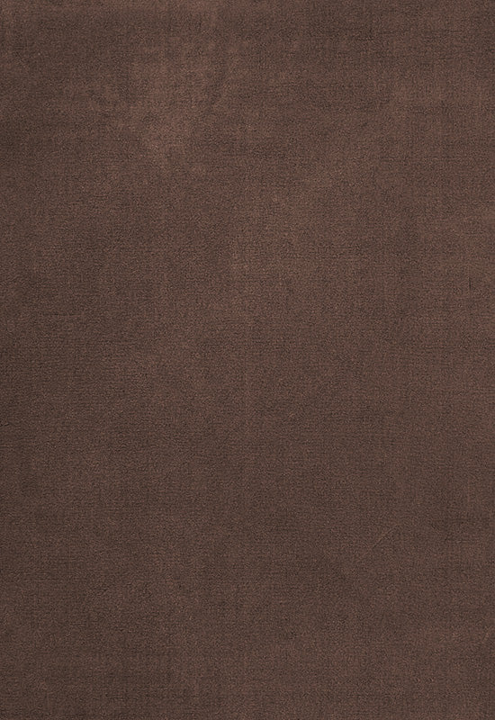 Vloerkleed Layered Classic Solid Wool Chicory Coffee
