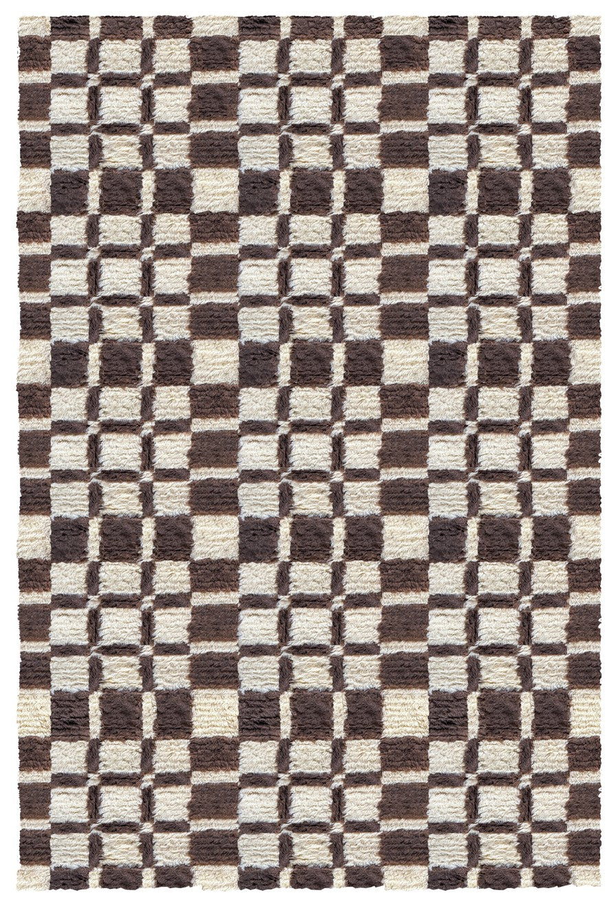 Vloerkleed Layered Evelina Kroon Shaggy Chestnut