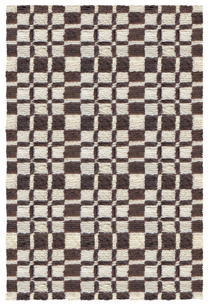 Vloerkleed Layered Evelina Kroon Shaggy Chestnut