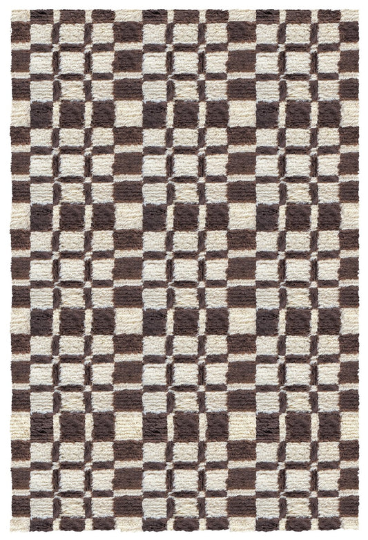 Vloerkleed Layered Evelina Kroon Shaggy Chestnut