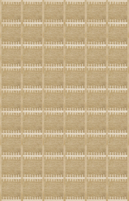 Layered Lilly Wool Rug Mustard