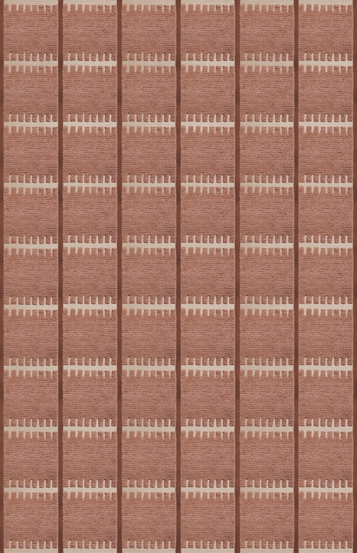 Vloerkleed Layered Lilly Wool Rug Rust