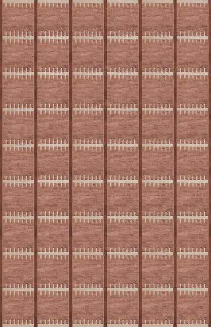 Vloerkleed Layered Lilly Wool Rug Rust