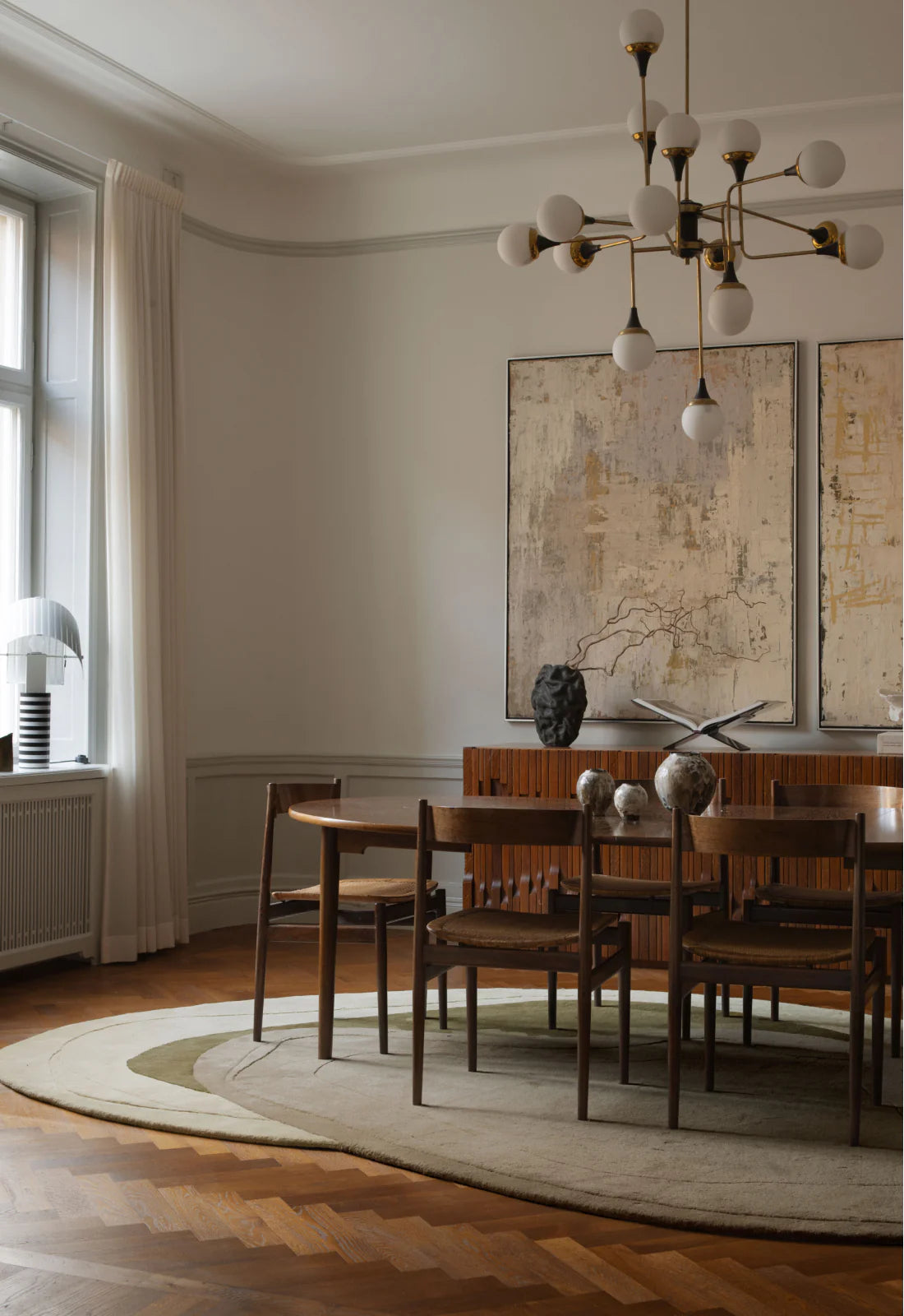 Vloerkleed Layered Erik Bratsberg Lozza Wool Rug Olive